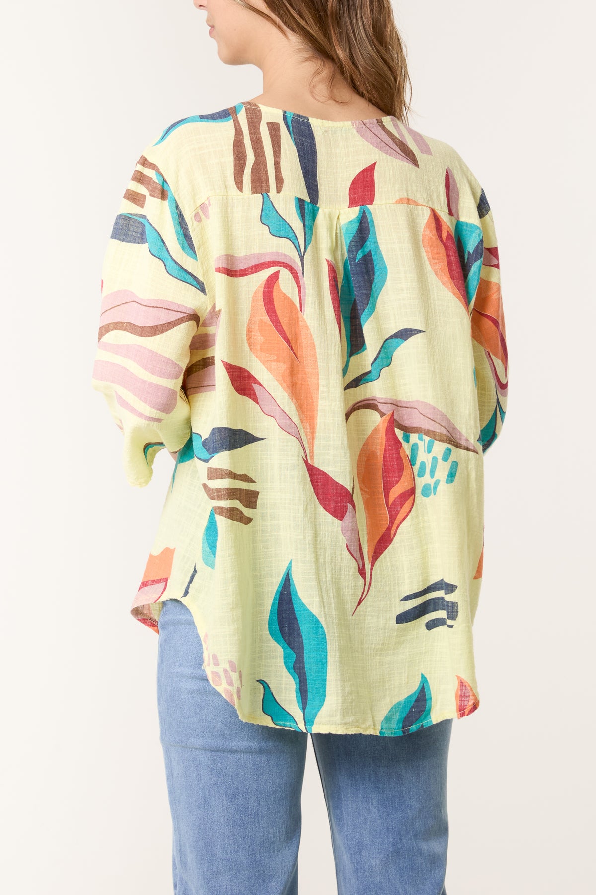 Pure Cotton Leaves Blouse