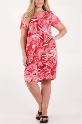 Pure Cotton Tropical Pocket Dress