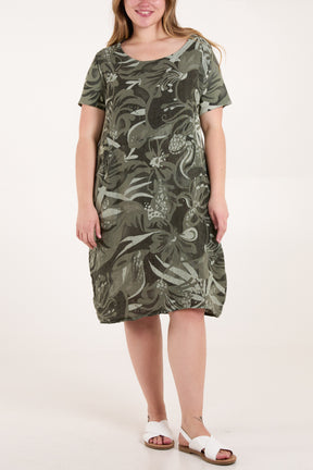 Pure Cotton Tropical Pocket Dress