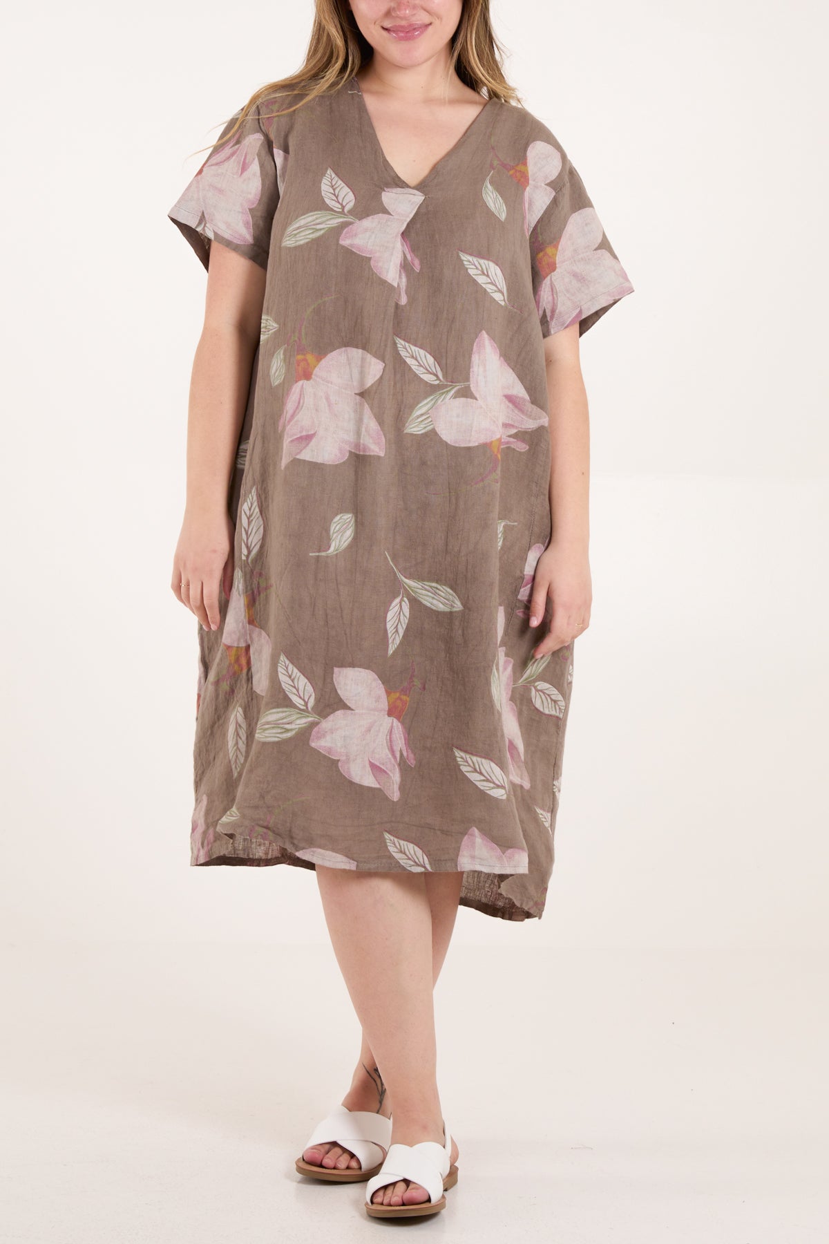 Pure Cotton Lotus Flower Dress