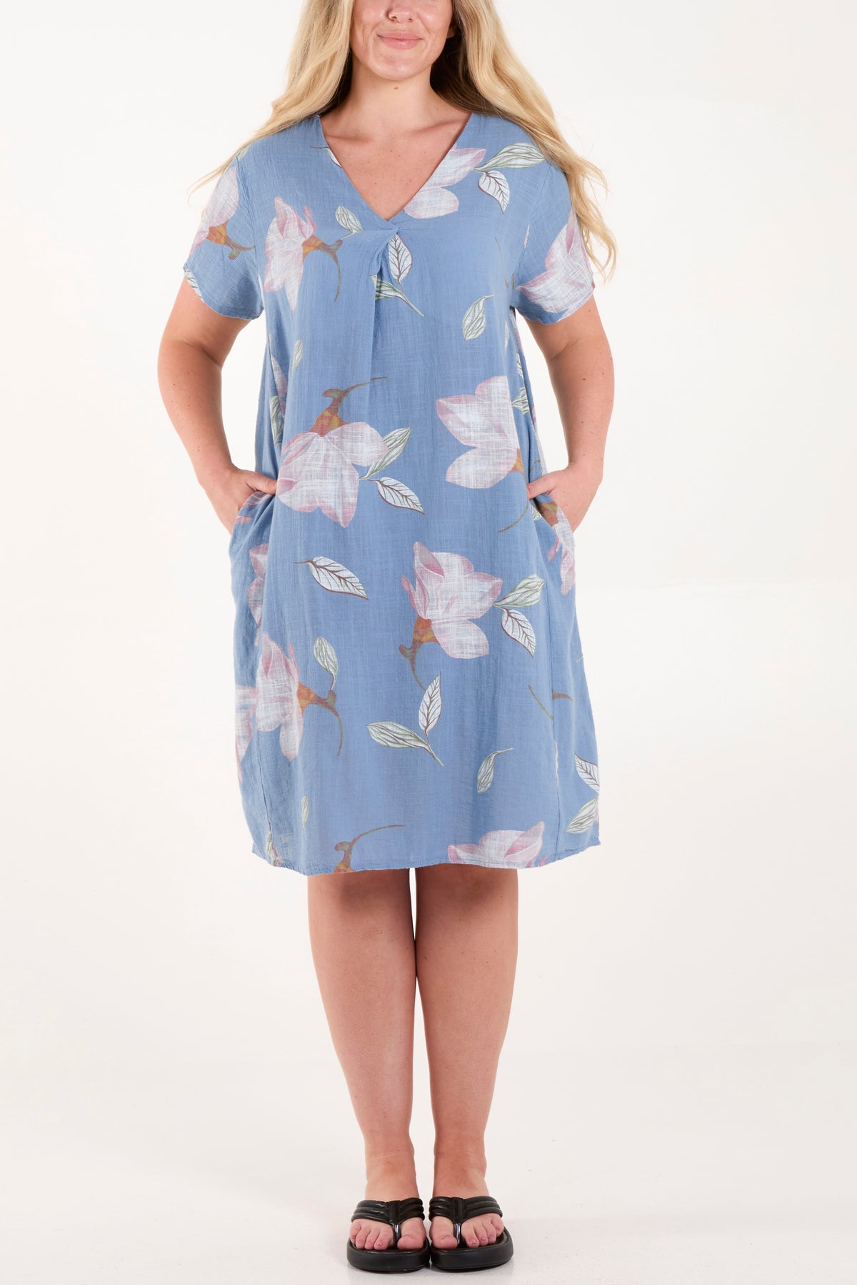 Pure Cotton Lotus Flower Dress