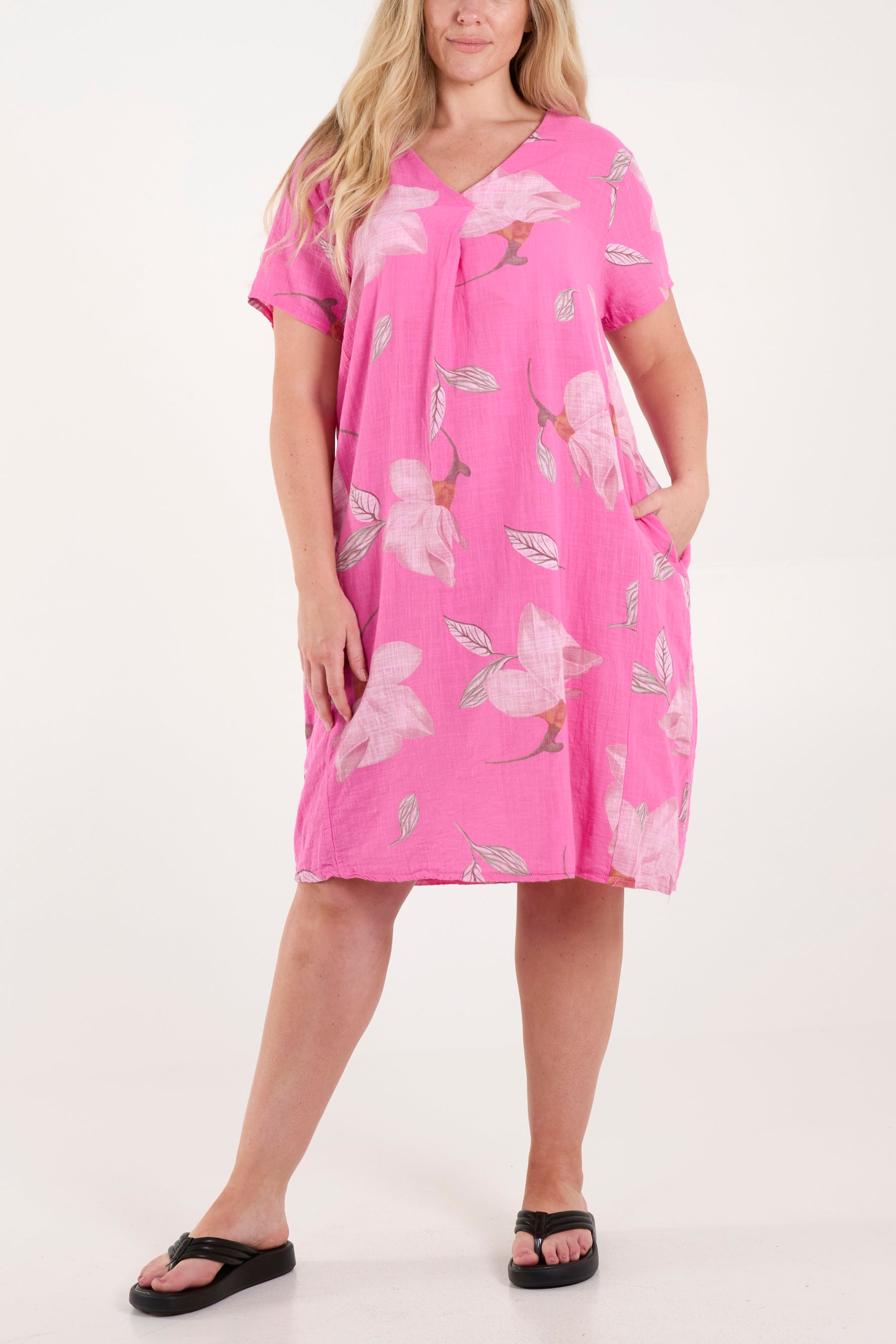 Pure Cotton Lotus Flower Dress