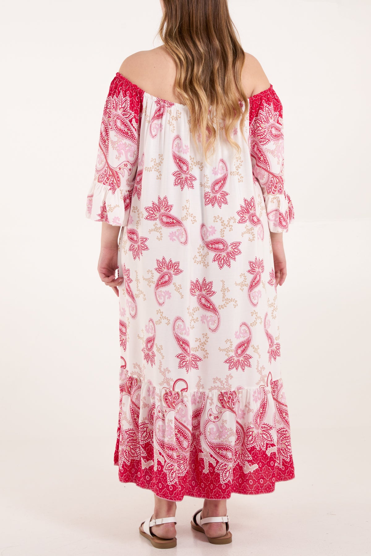 Bardot Paisley Print Tassels Dress