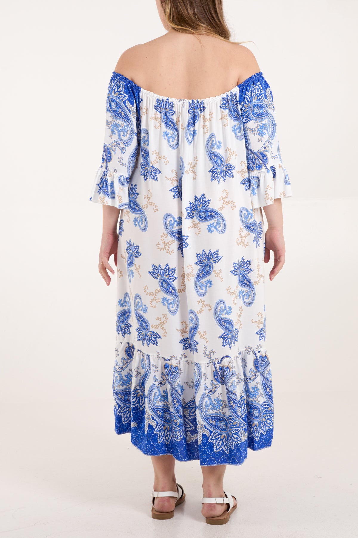 Bardot Paisley Print Tassels Dress