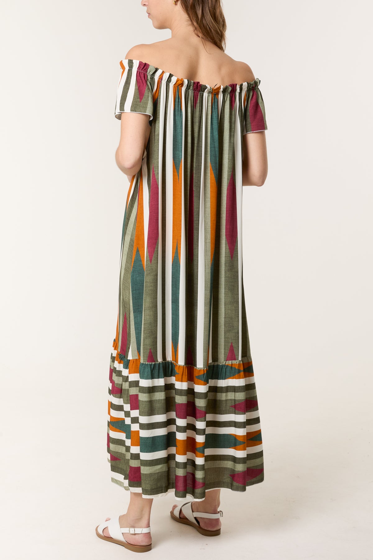 Bardot Aztec Print Maxi Dress