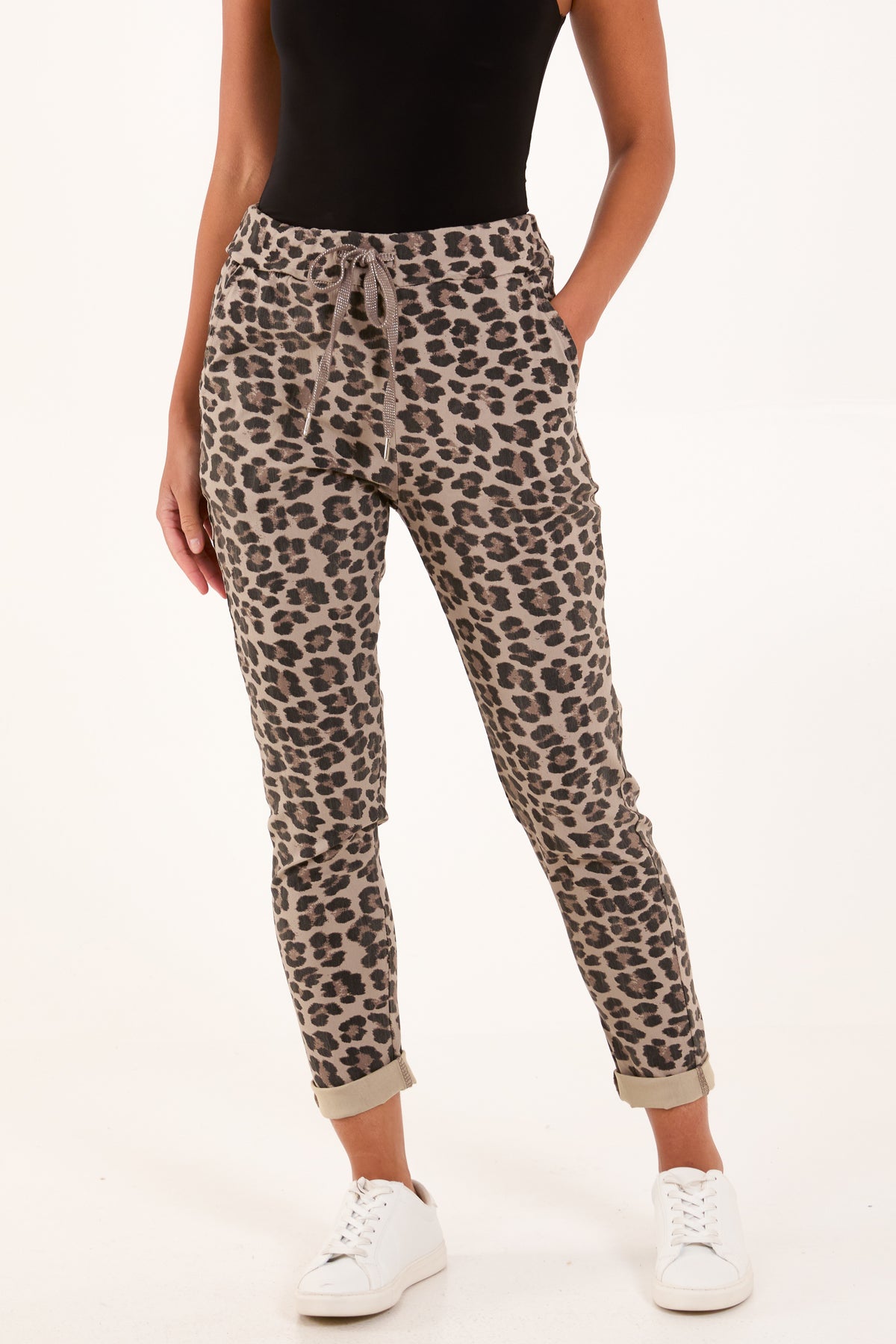 Leopard Magic Drawstring Trousers