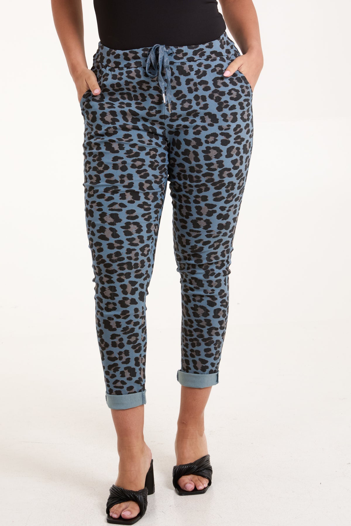 Leopard Magic Drawstring Trousers