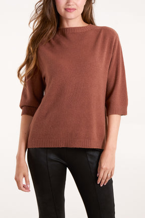 Crew Neck Short Sleeve Jumper