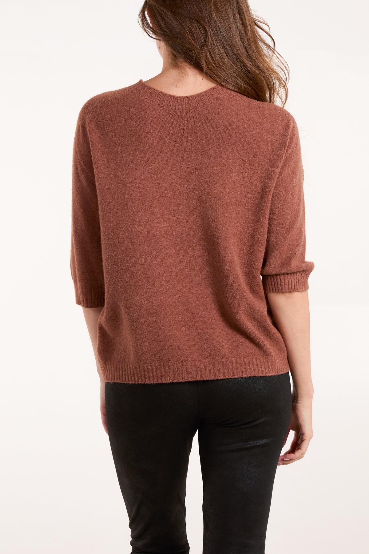 Crew Neck Short Sleeve Jumper