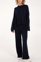 High Neck Jumper & Trousers Set