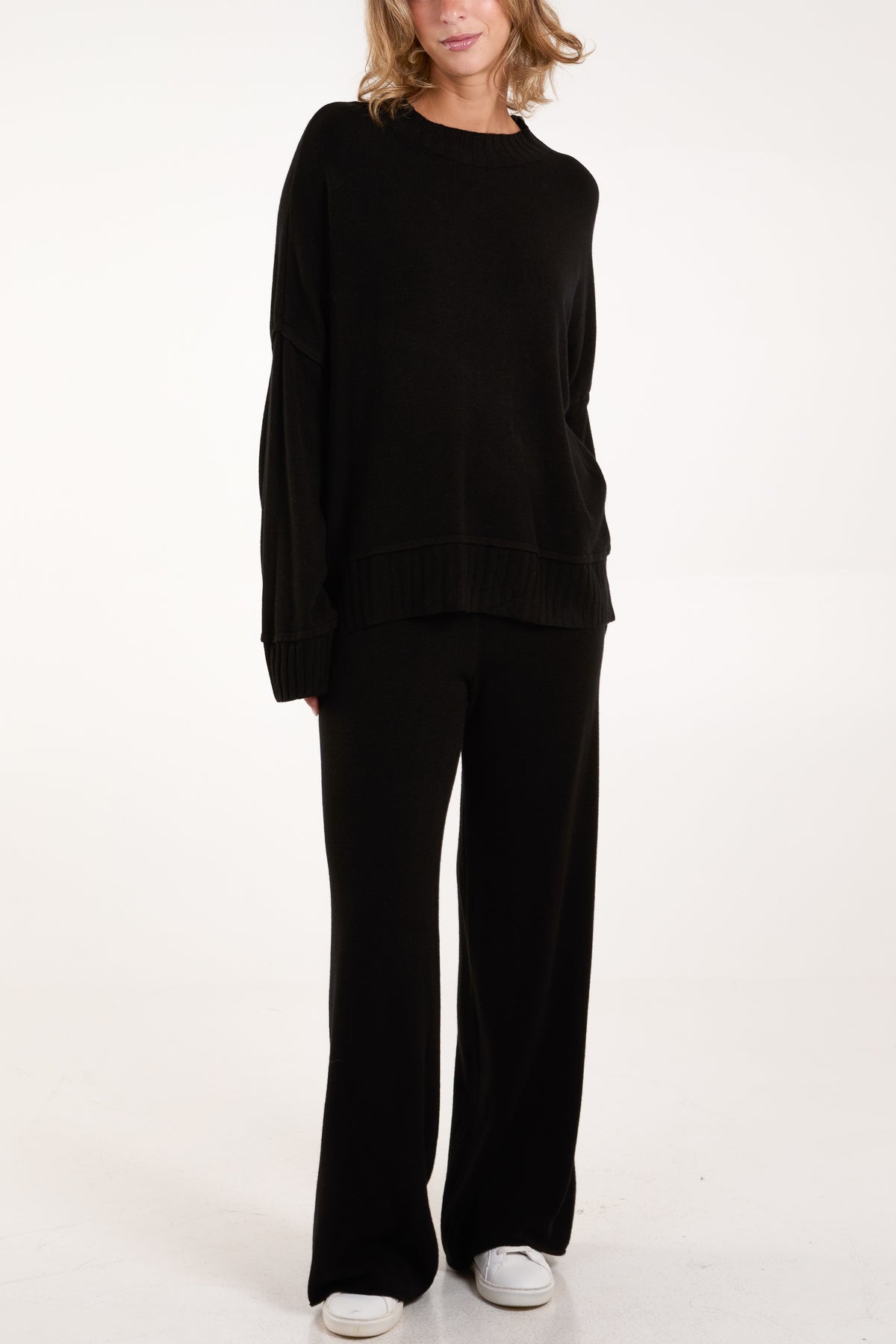 High Neck Jumper & Trousers Set