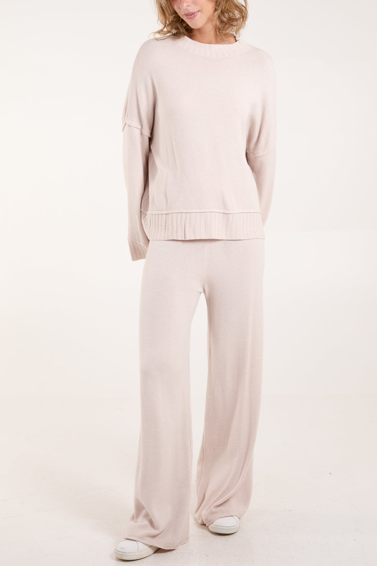 High Neck Jumper & Trousers Set