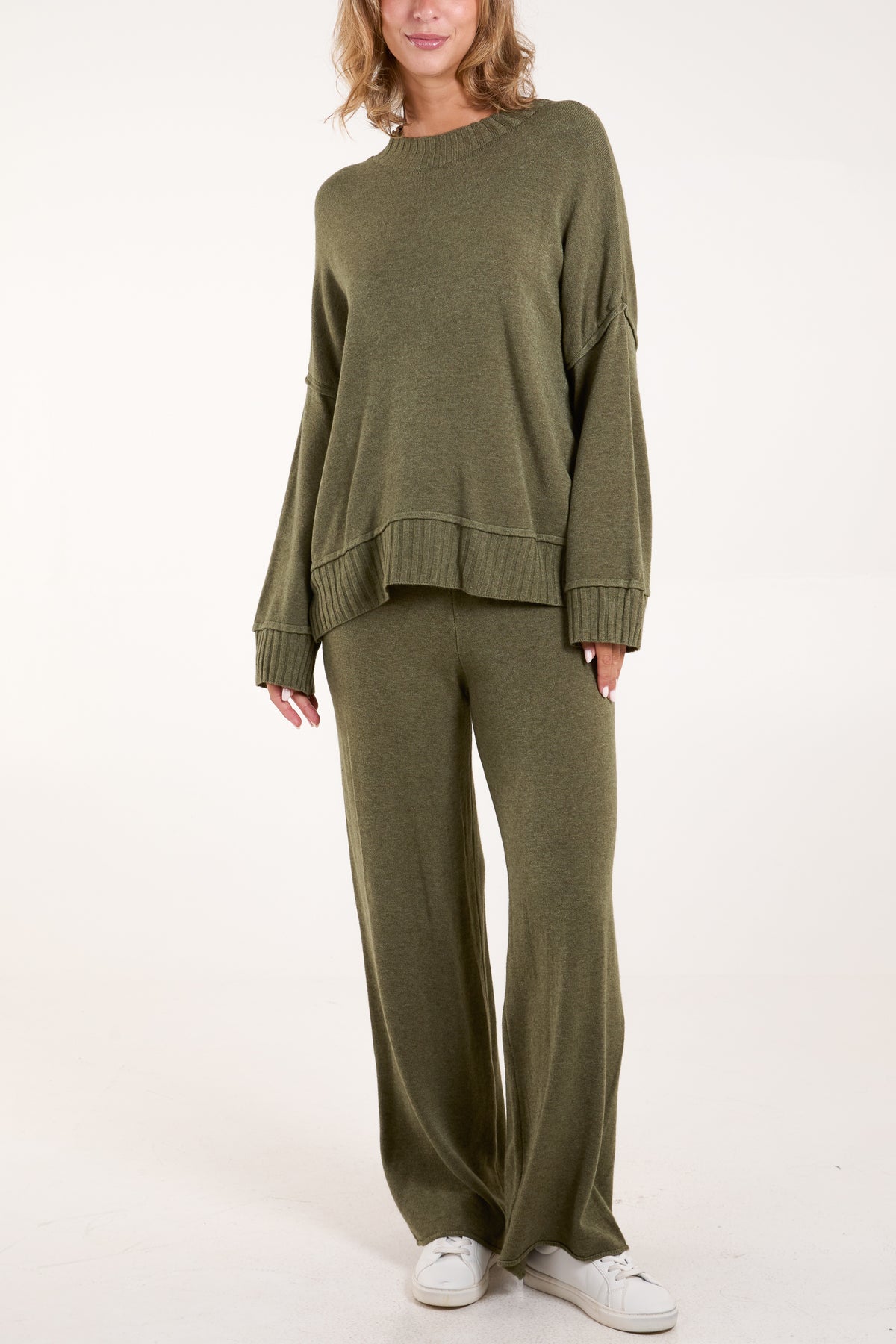 High Neck Jumper & Trousers Set