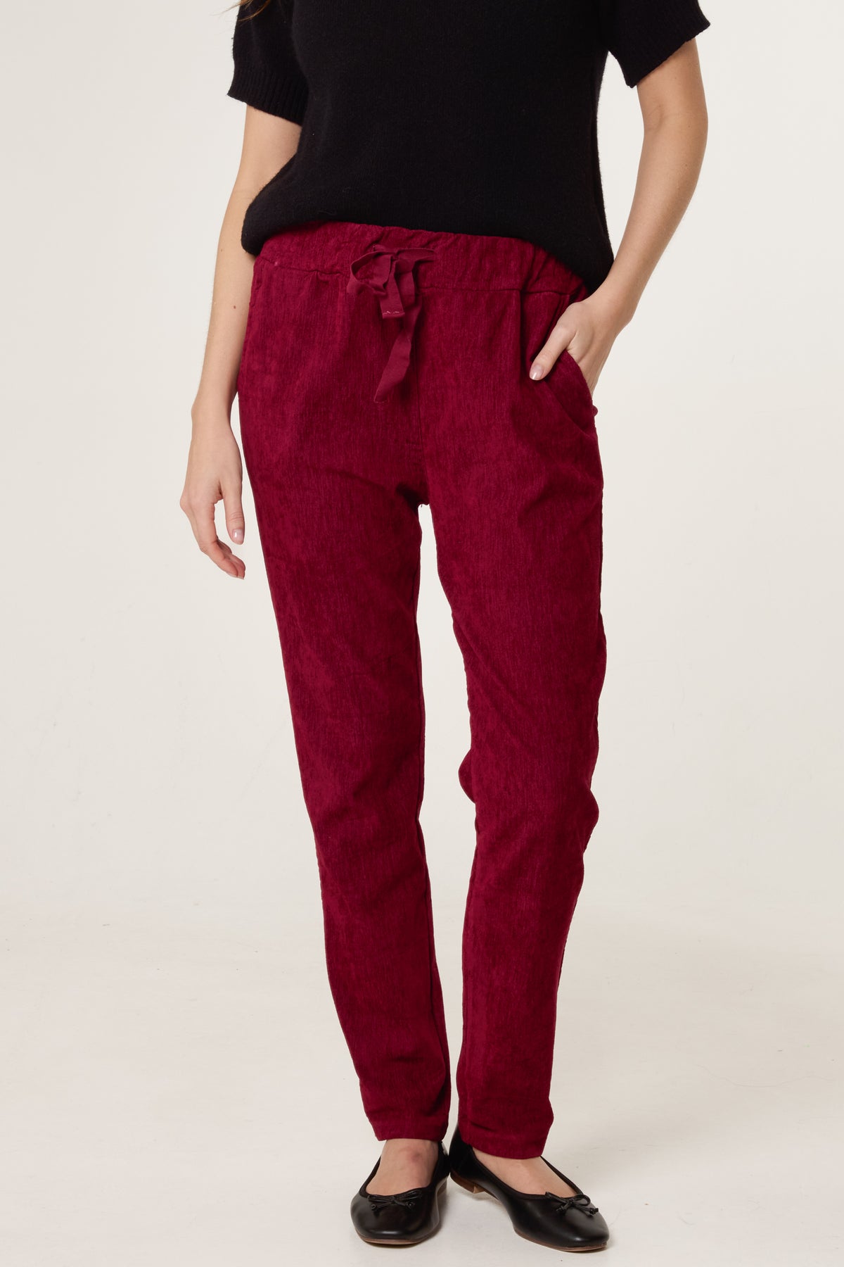 Baby Corduroy Magic Drawstring Trousers