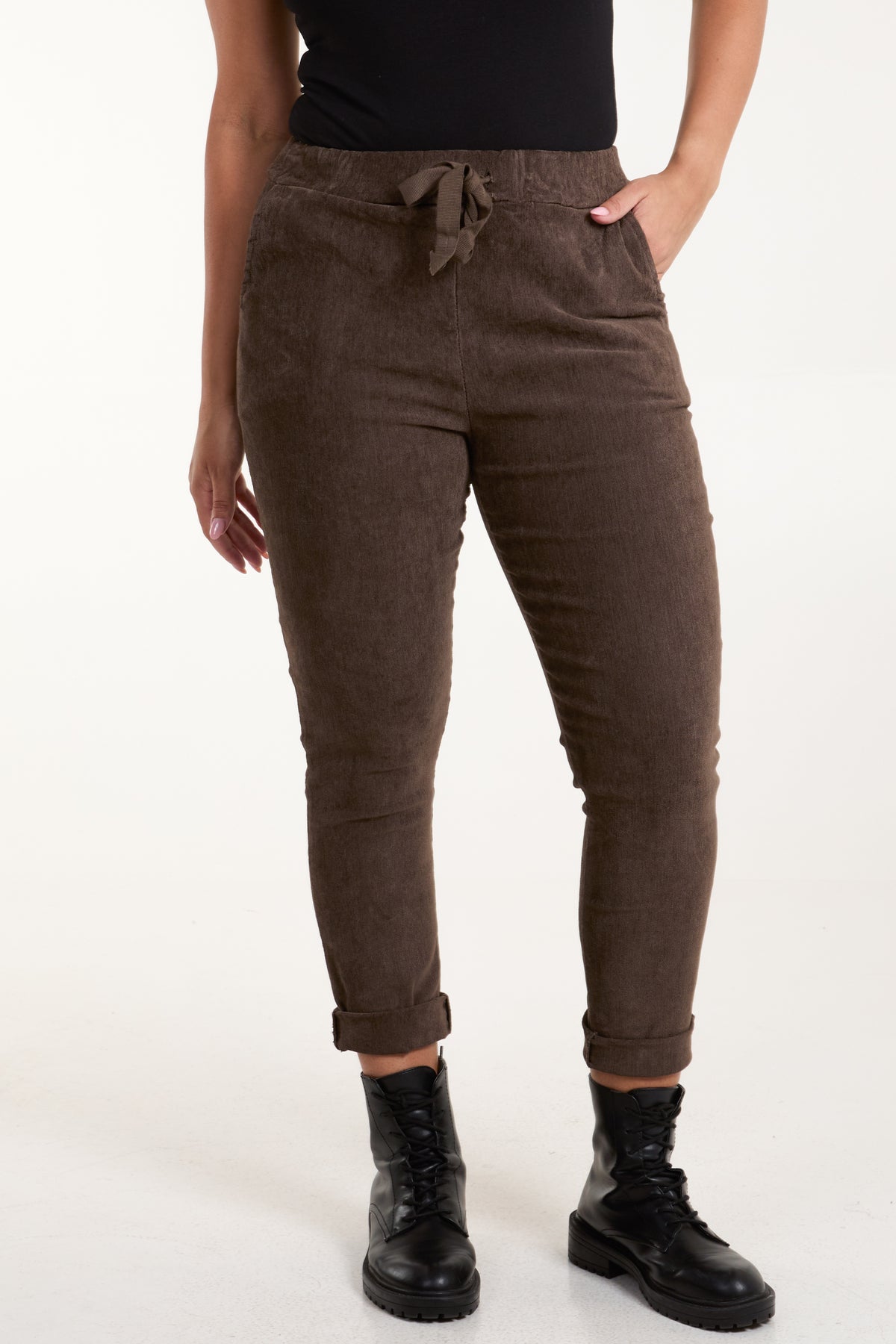 Corduroy Magic Drawstring Trousers