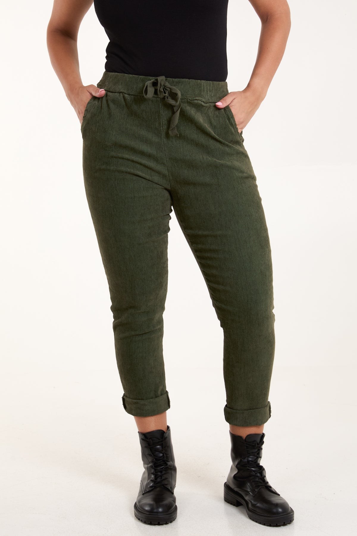 Corduroy Magic Drawstring Trousers