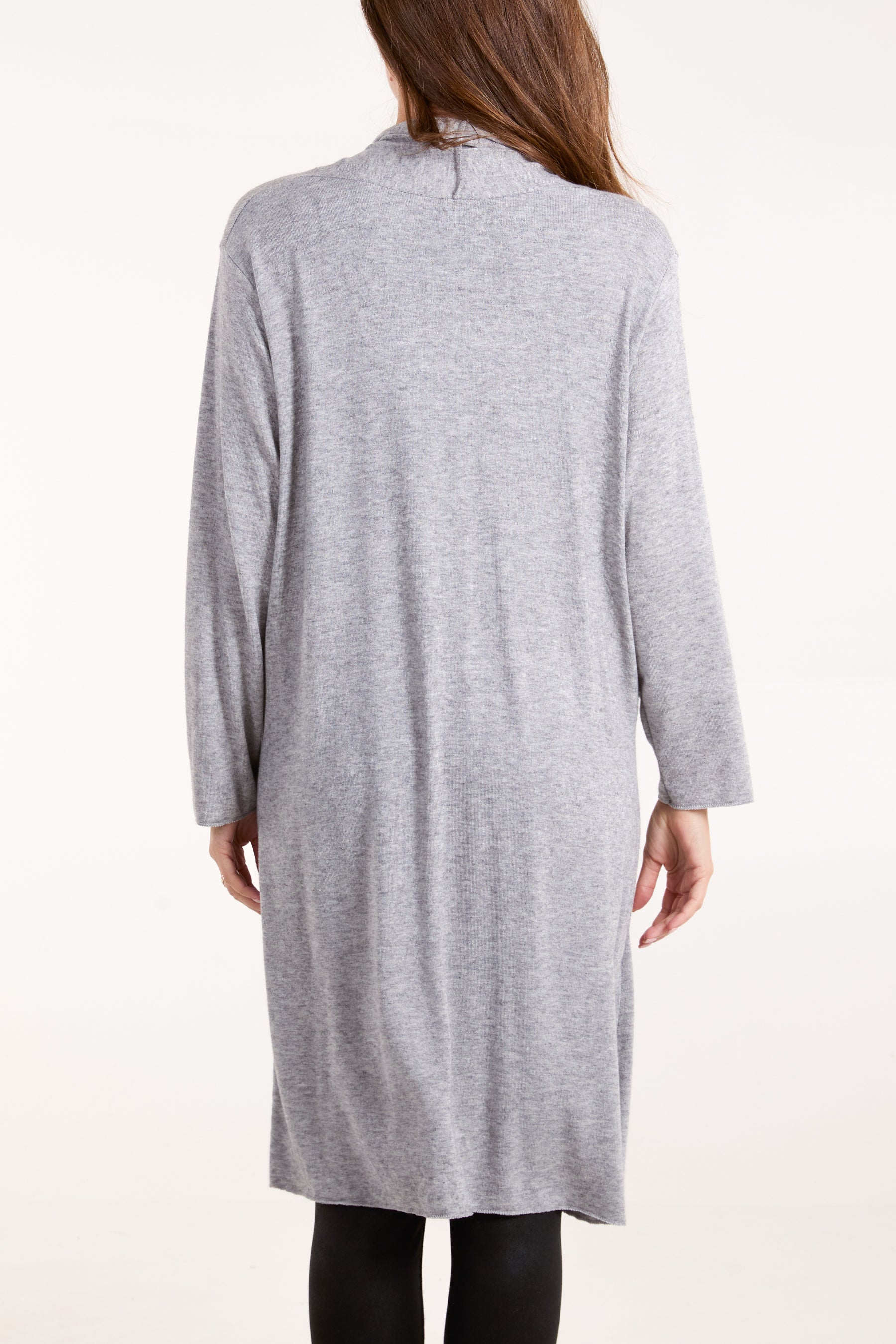 Longline Fine Knit Cardigan