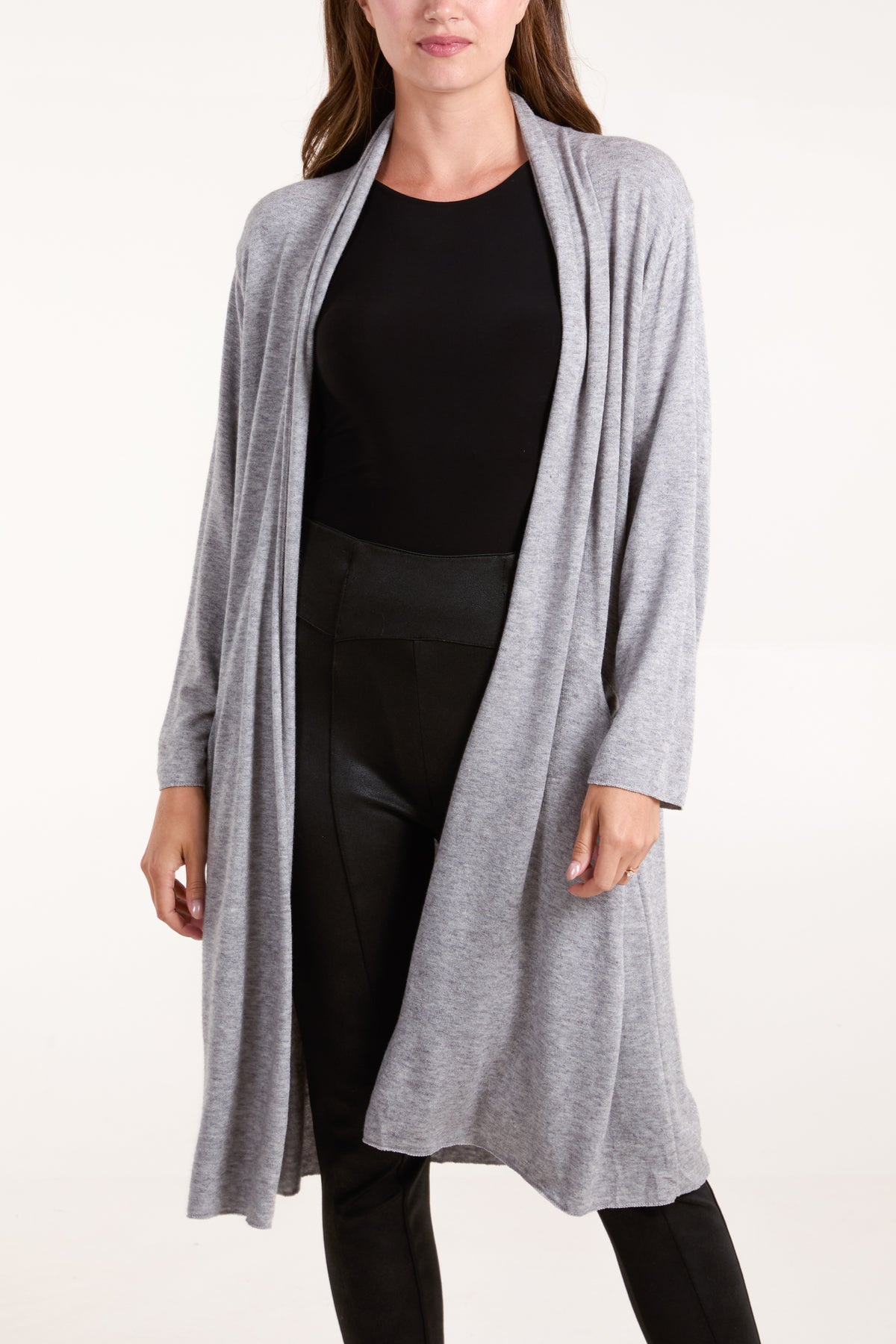 Longline Fine Knit Cardigan