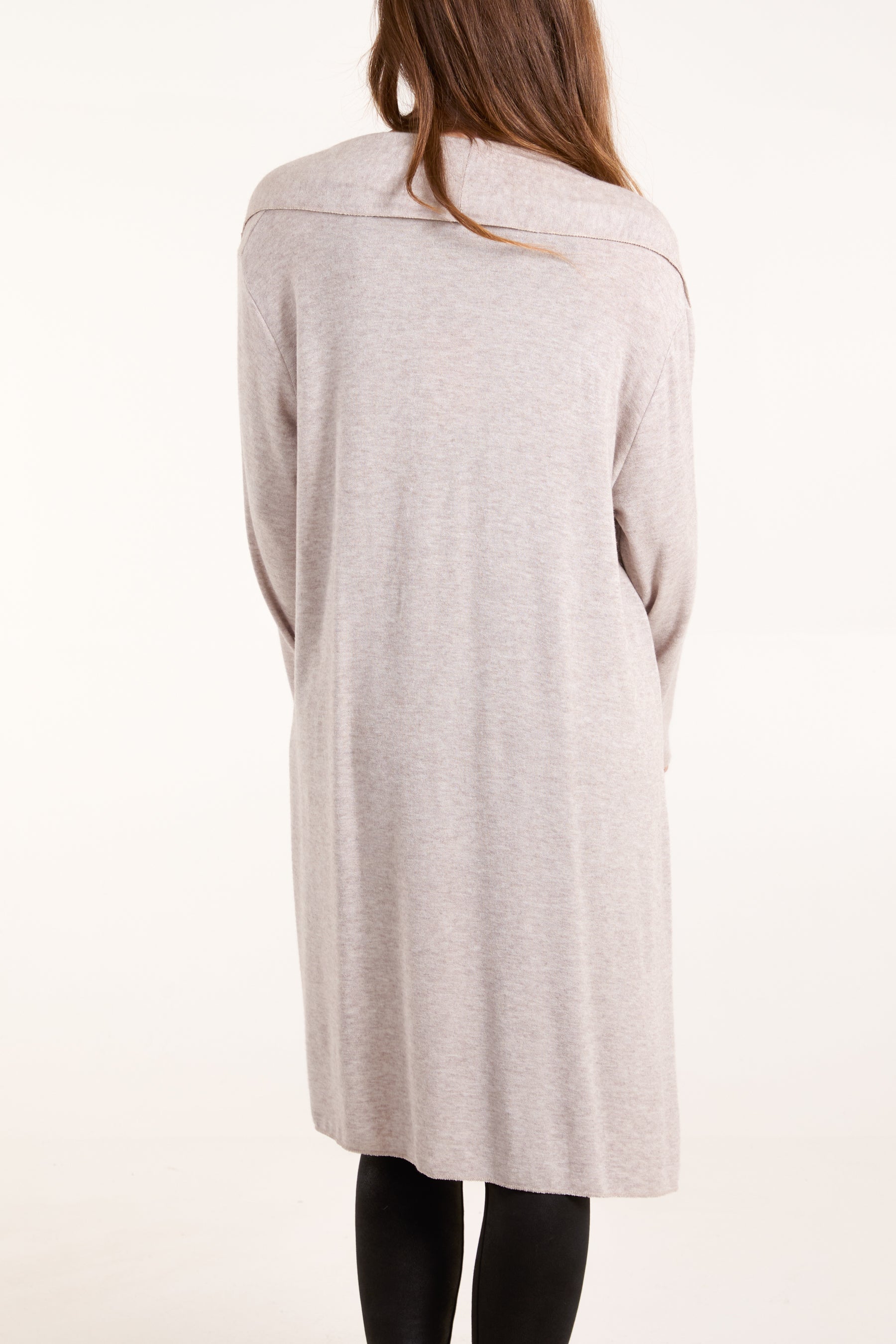 Longline Fine Knit Cardigan