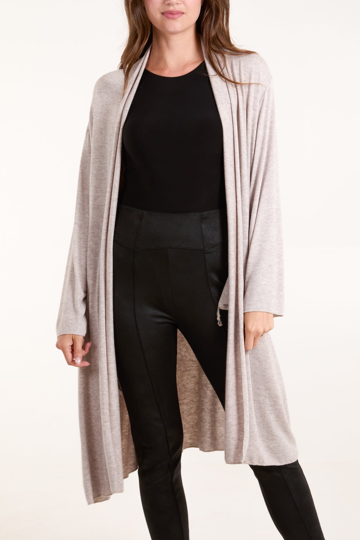 Longline Fine Knit Cardigan