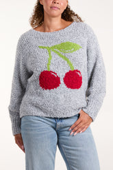 Cherry Soft Knit Jumper