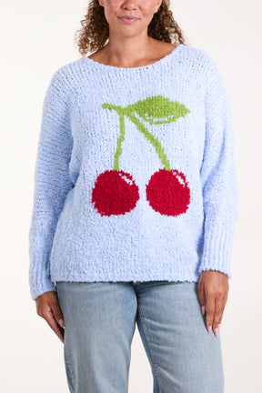 Cherry Soft Knit Jumper