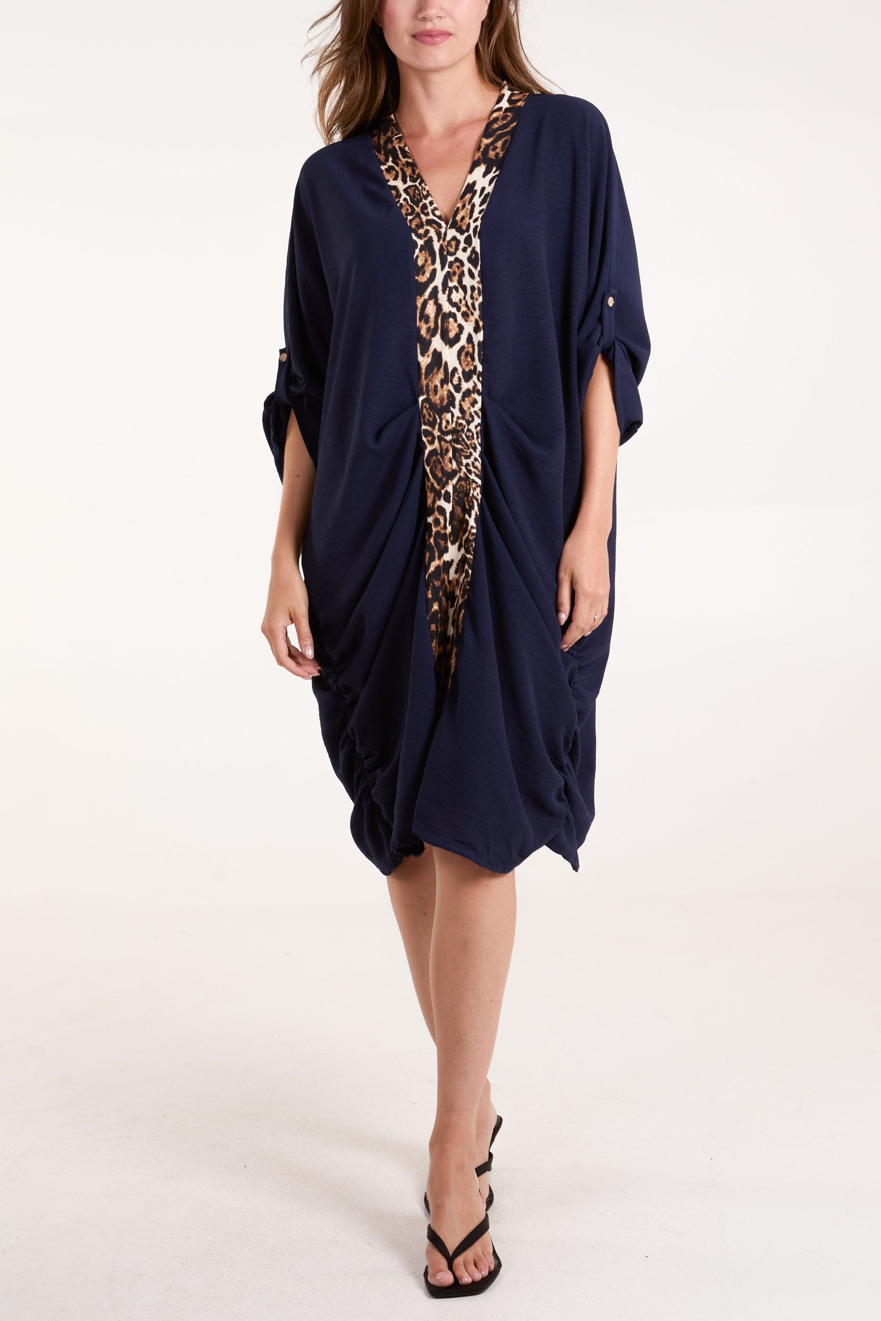 Leopard Middle Stripe Dress