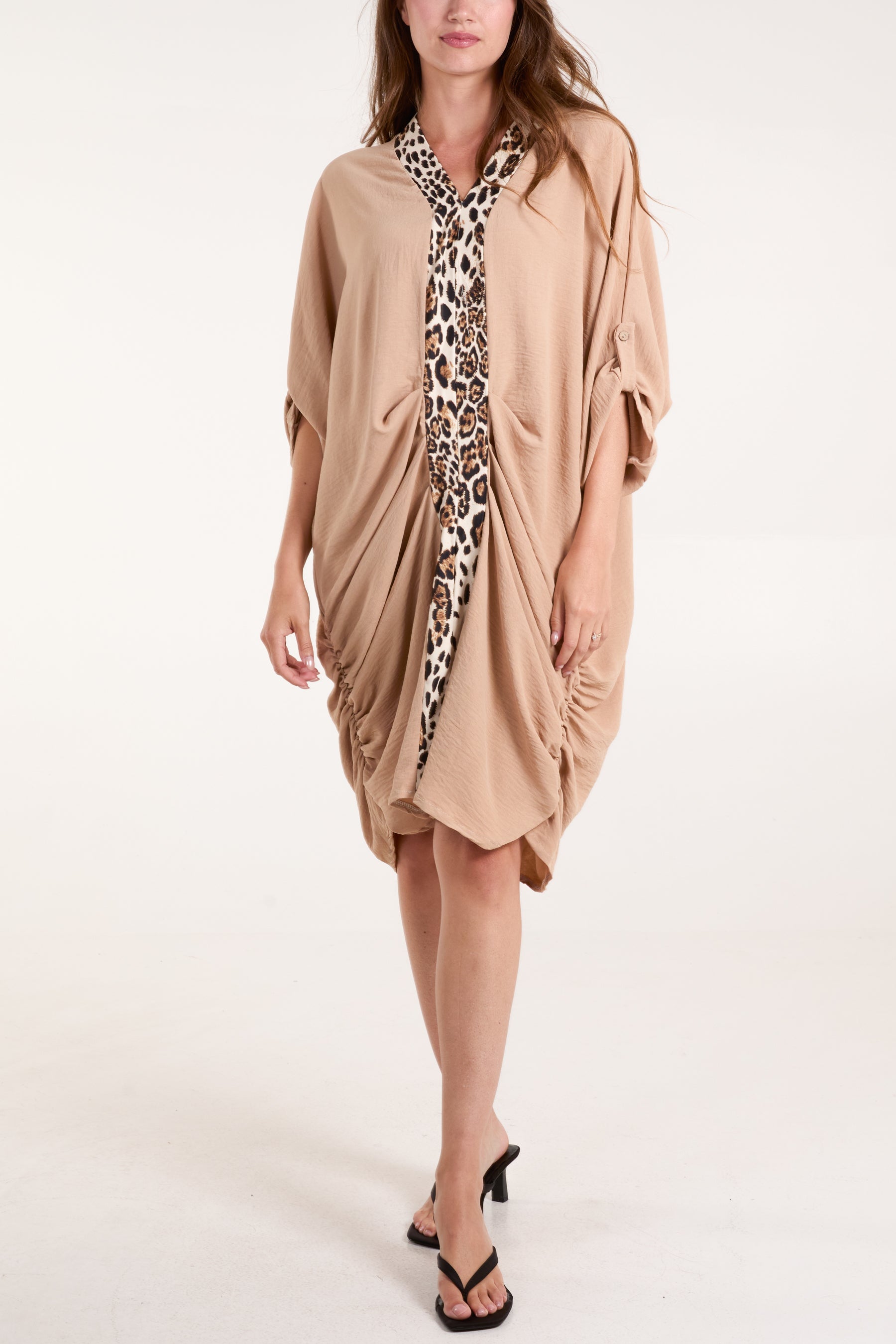 Leopard Middle Stripe Dress