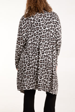 Leopard Longline Cardigan