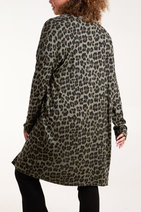 Leopard Longline Cardigan