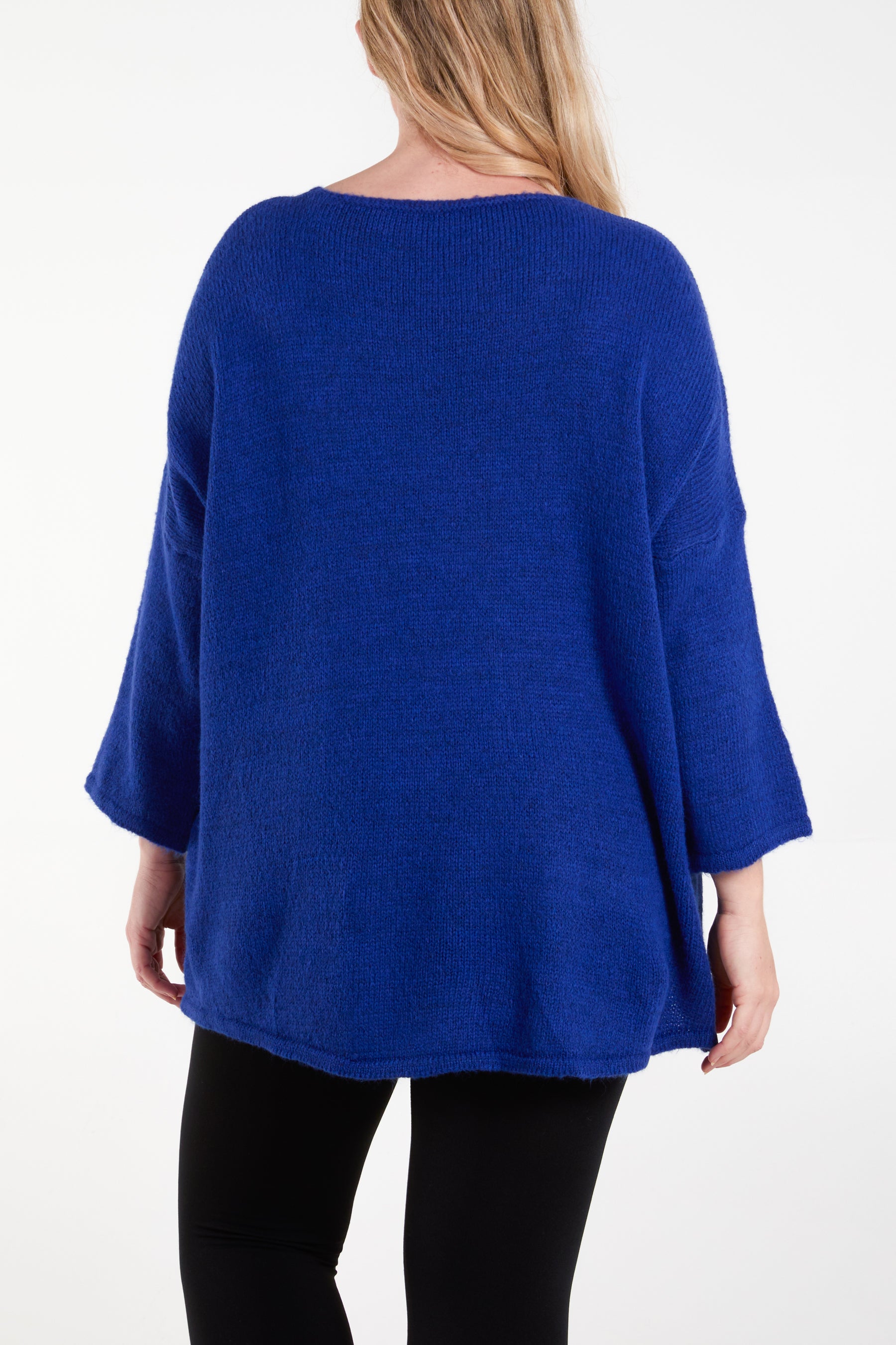 Cherry V-Neck Soft Touch Jumper