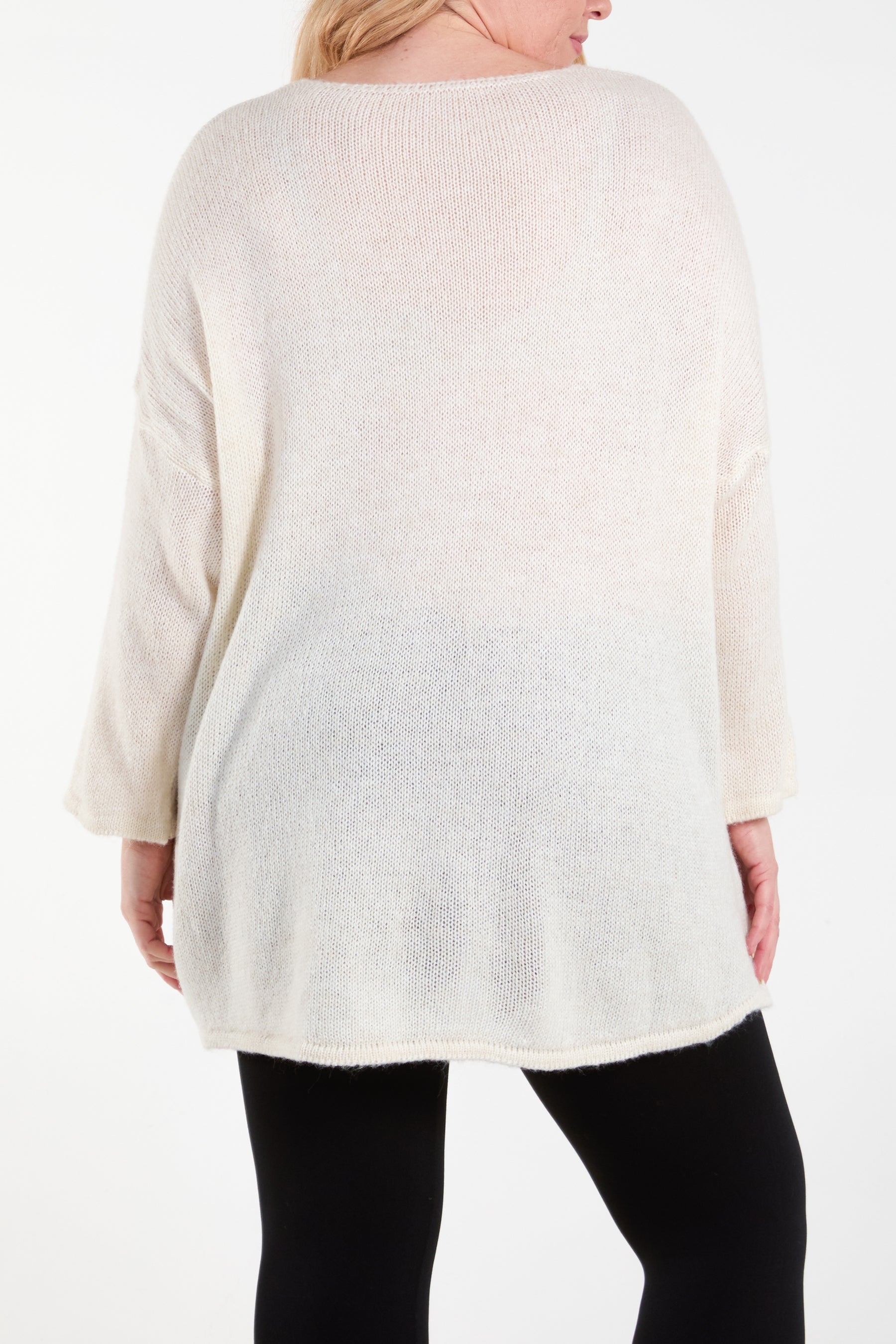 Cherry V-Neck Soft Touch Jumper