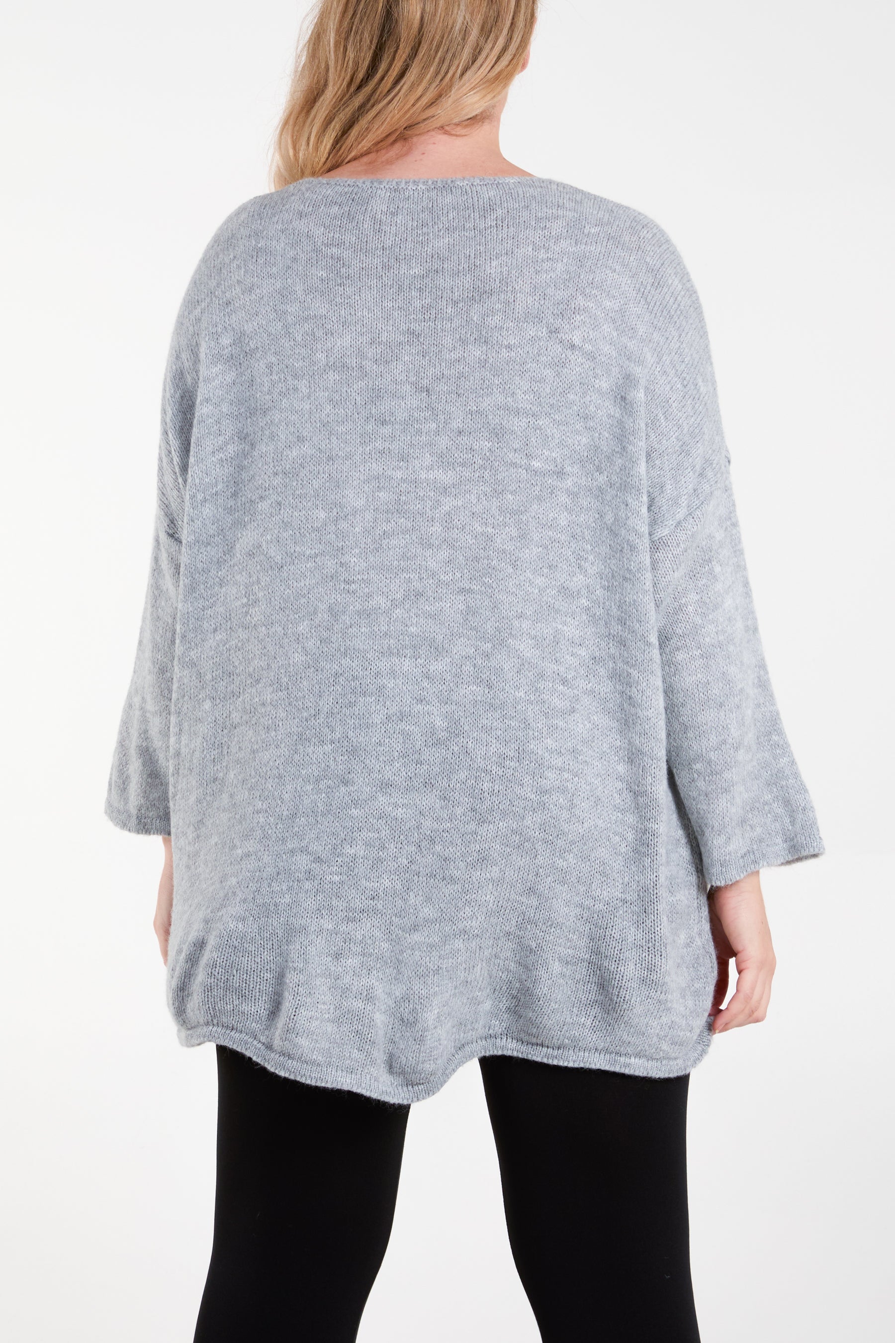 Cherry V-Neck Soft Touch Jumper