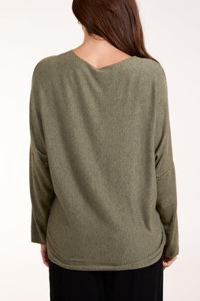 Sequin Daisy Fine Knit Jumper