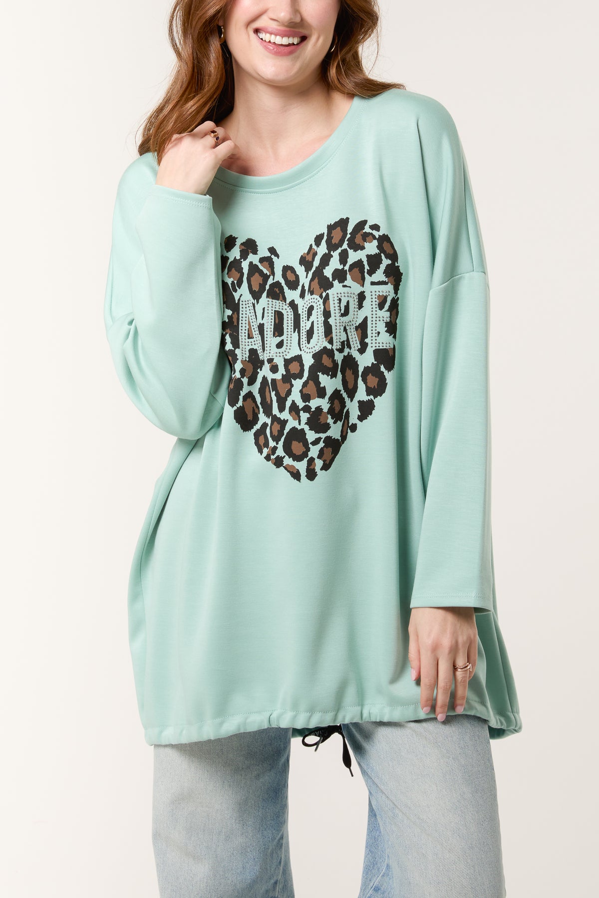 Soft Touch "J'Adore" Heart Sweatshirt