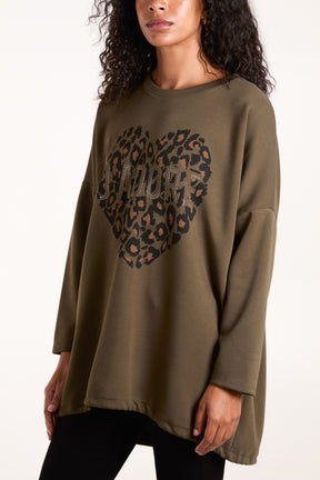 Soft Touch "J'Adore" Heart Sweatshirt