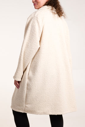 Boucle Button Through Coat