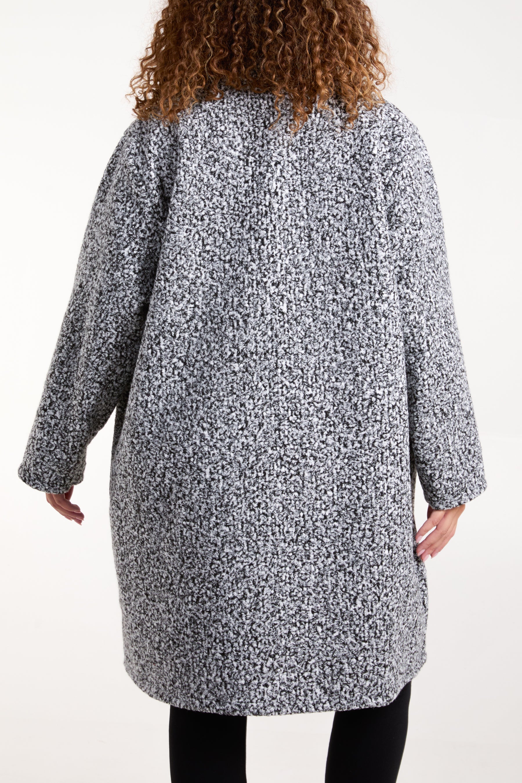 Boucle Button Through Coat