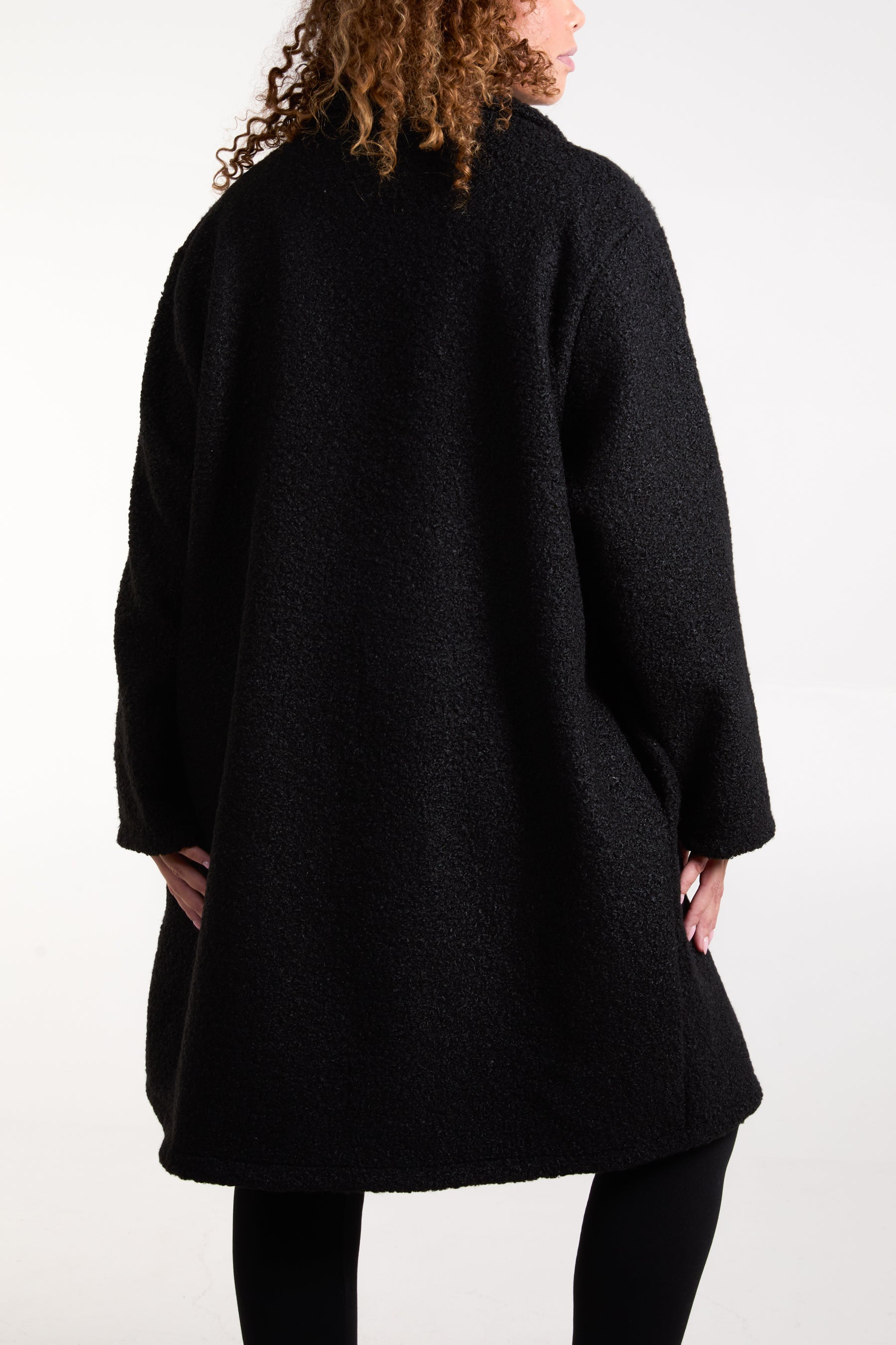 Boucle Button Through Coat