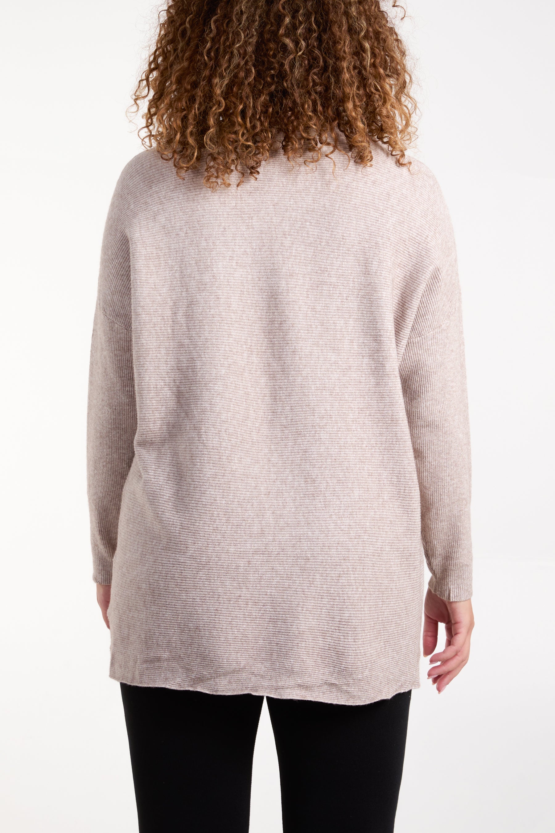 Sequin Hearts Ribbed Knit Jumper