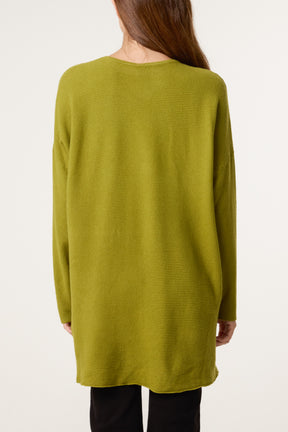 Sequin & Diamante Start Ribbed Jumper