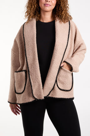 Blanket Stitch Boucle Jacket