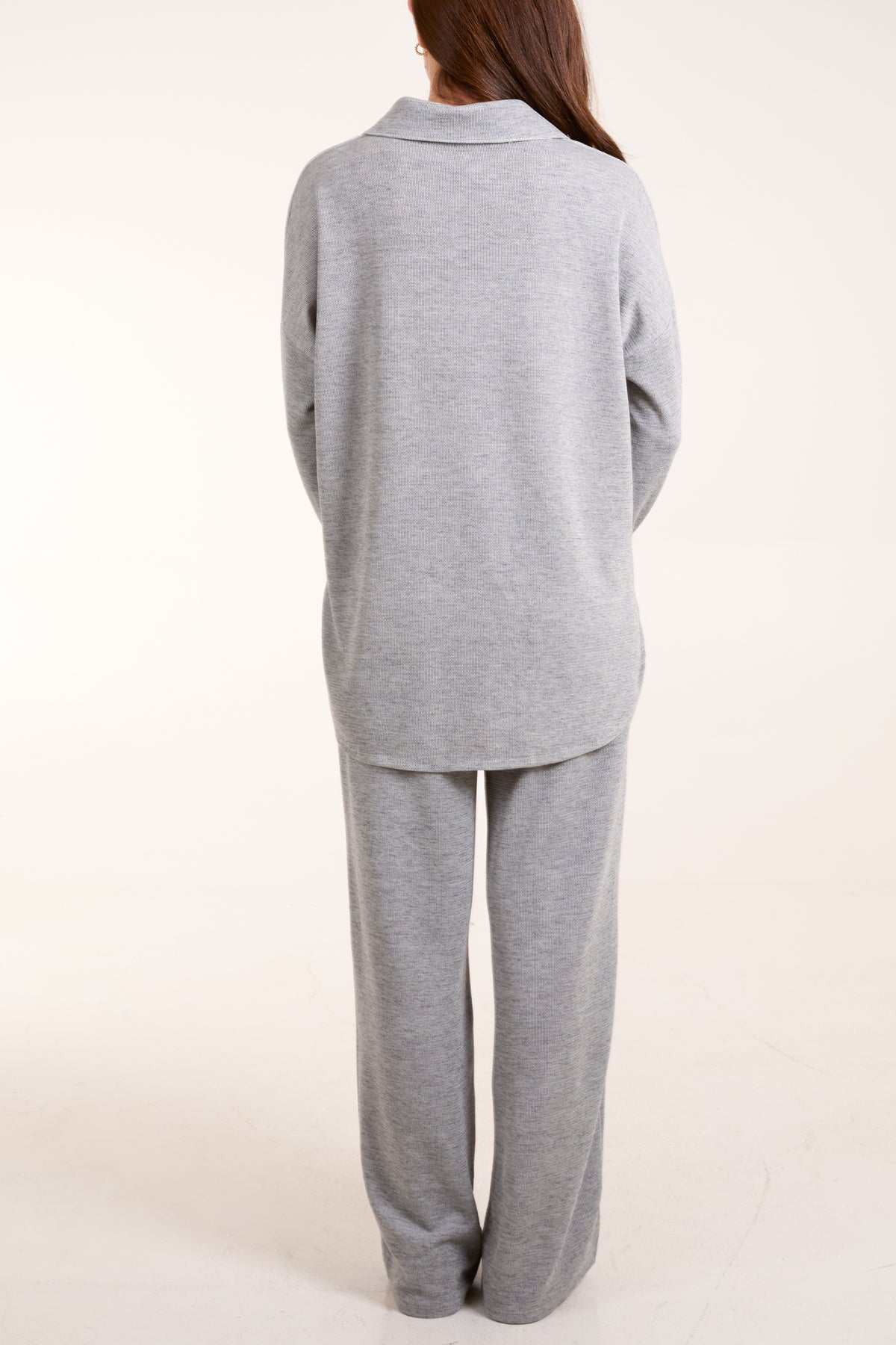 Fine Knit Shirt & Trousers Co-Ord