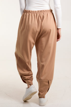 Jersey Split Hem Baggy Pocket Joggers