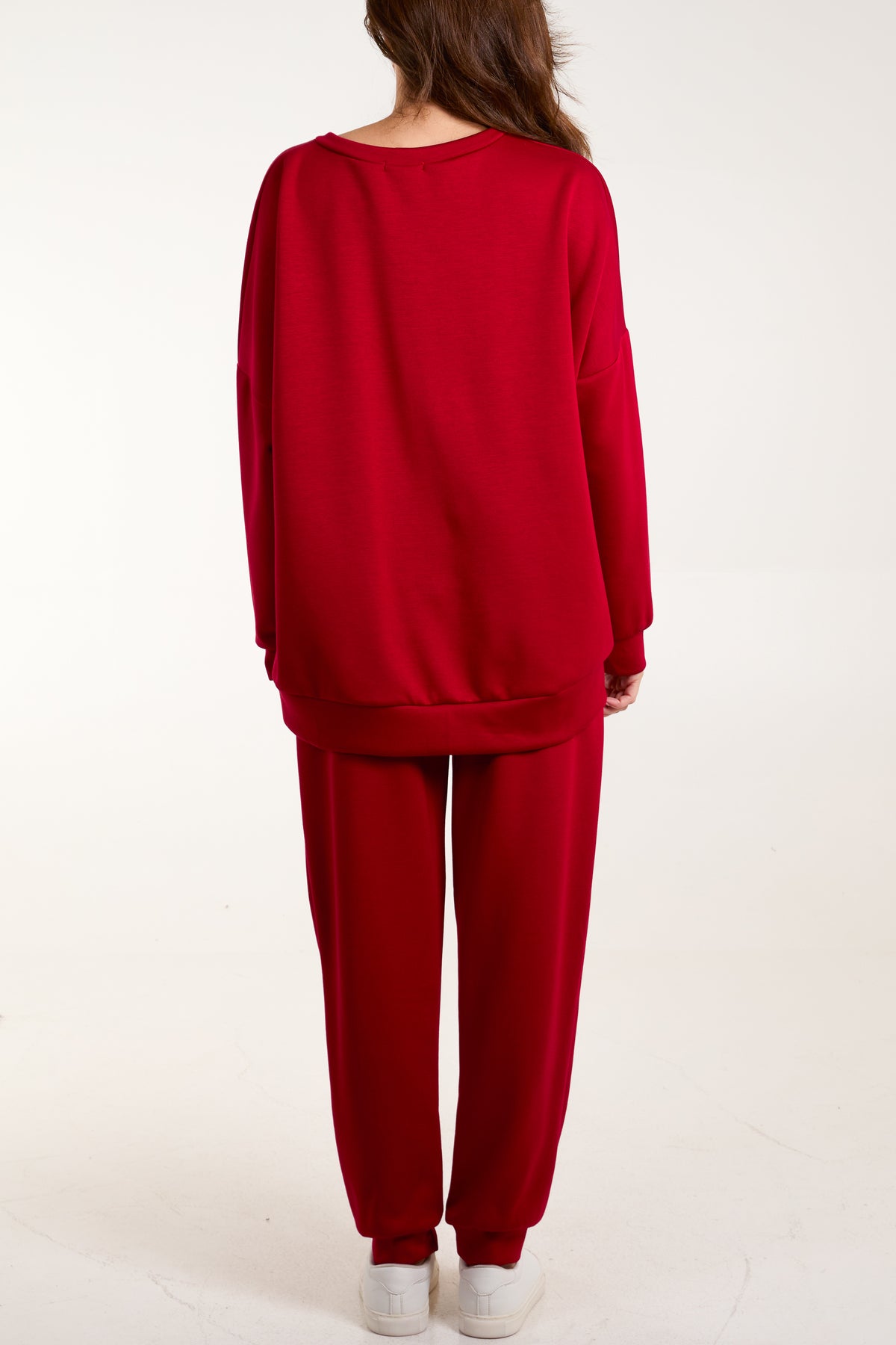 Foil Leopard Sweat Top & Trousers Set