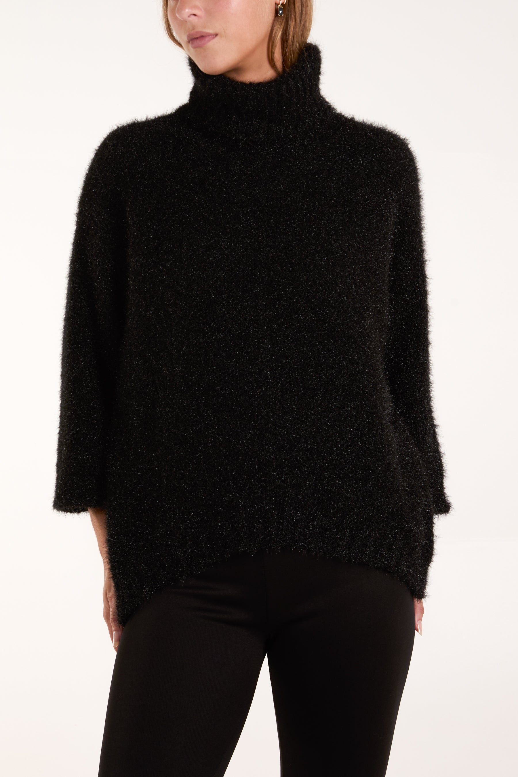 Fluffy Roll Neck Jumper