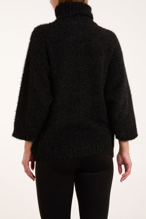 Fluffy Roll Neck Jumper