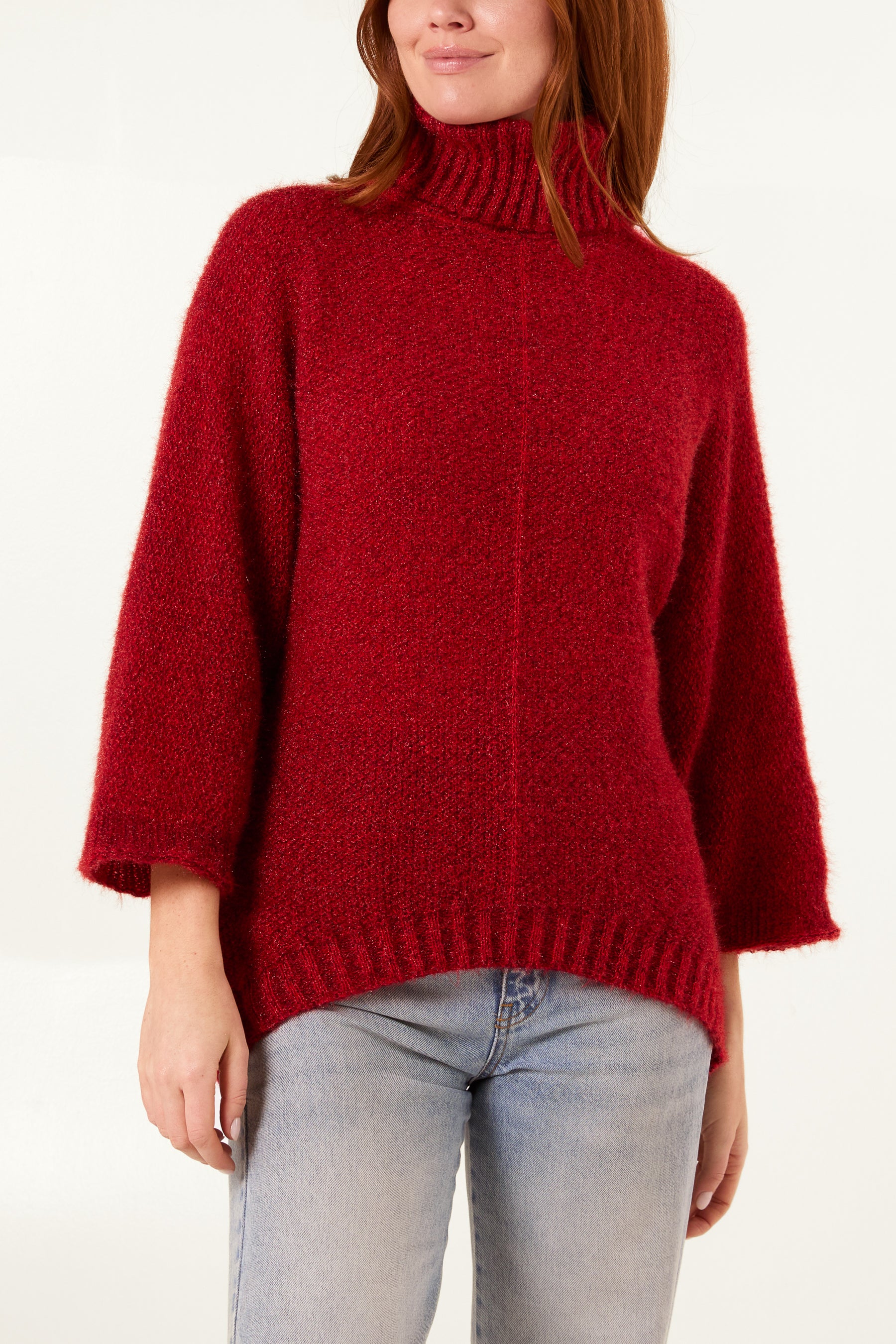 Fluffy Roll Neck Jumper