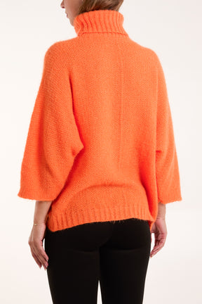 Fluffy Roll Neck Jumper