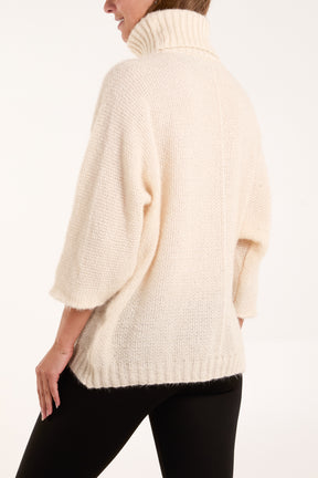 Fluffy Roll Neck Jumper